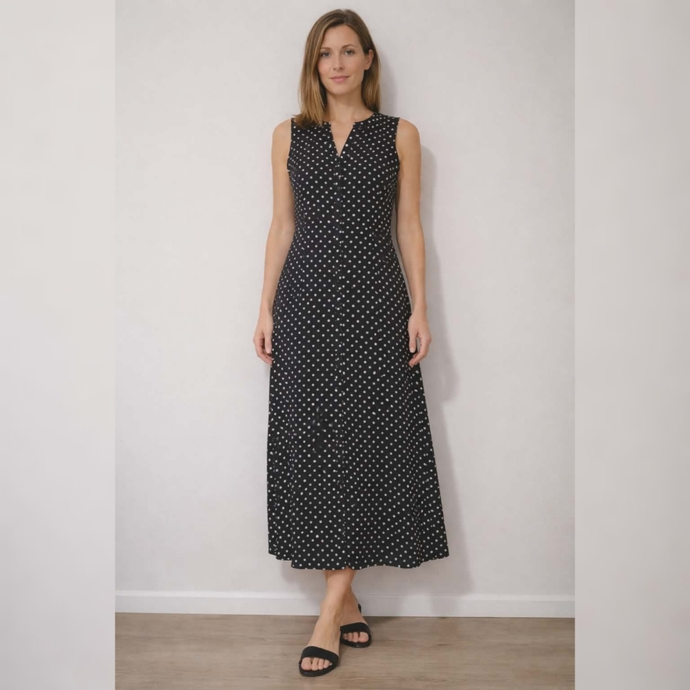 Chiasso Black and White Polka Dot Blouse